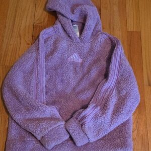 Adidas Lavender Sherpa Hoodie